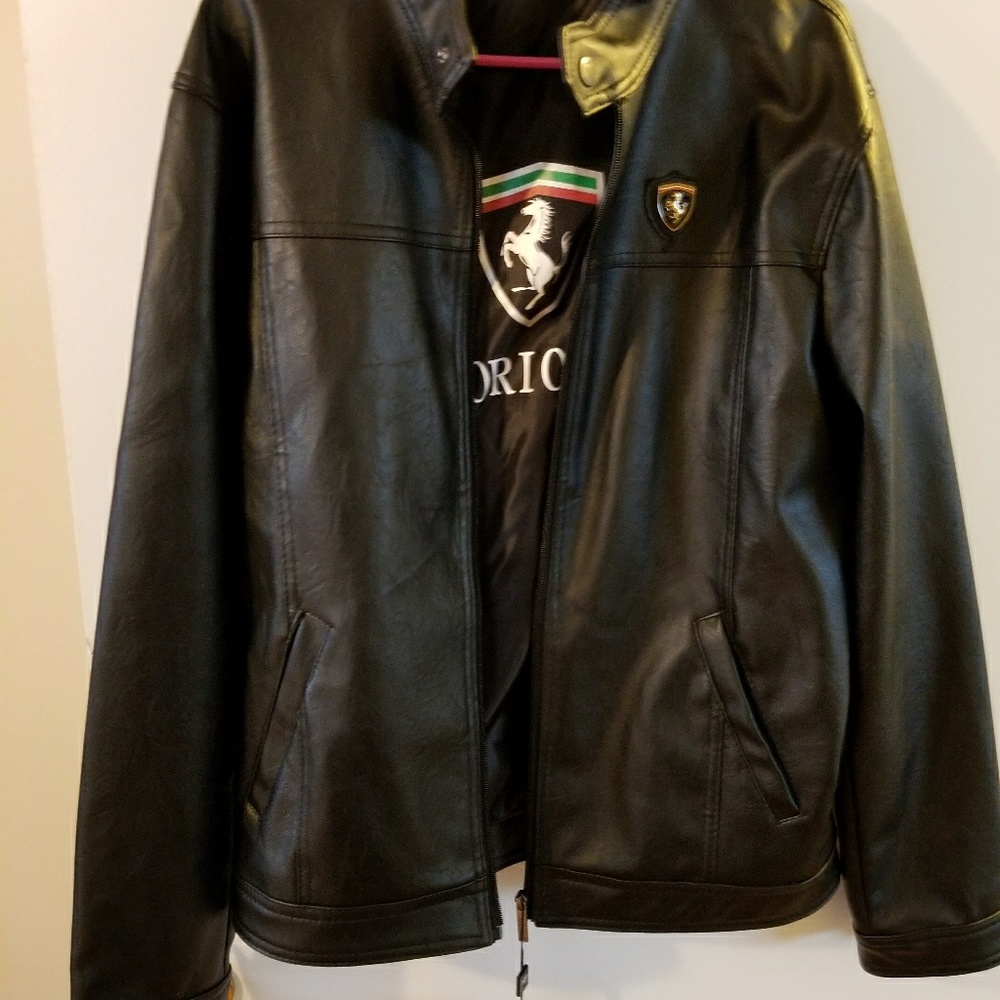 Emporio&Co black soft leather jacket